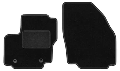 Productafbeelding van Velours voormatten voor Ford Galaxy MK2 2006-2011 – 2-delig, zwart, op maat – Wielganizator LUX