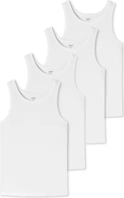 Produktbild von uncover by Schiesser 4er Pack Basic Unterhemd / Tanktop Unterhemden mit perfekter Passform, Hochwertige Verarbeitung und hohe Formstabilität, Weiche Single Jersey Qualität