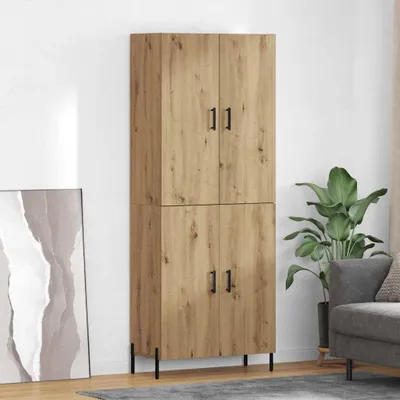 Obrázok produktu pre vidaXL Highboard Artisan dub 69,5 x 34 x 180 cm Materiál na báze dreva