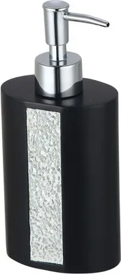 Produktbild von MSV Seifenspender "Luanda" Flüssigseifen-Spender, Fassungsvermögen 8,6 x 6 x 16,5 cm - Schwarz