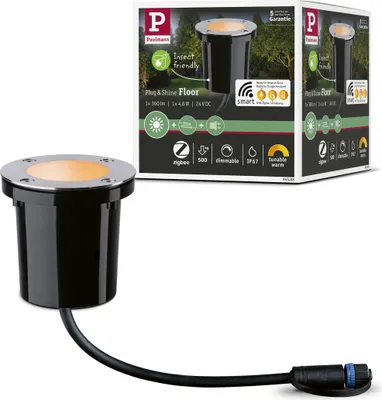 Obrázek produktu pro Paulmann Plug & Shine LED Bodeneinbauleuchte Goldlicht Einzelspot Insektenfreundlich