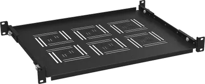 Zdjęcie produktu dla CB Elektro Półka 19" 1U 350mm stała BK (SOLARIX)