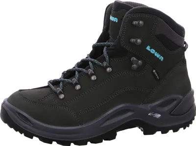 Produktbild von LOWA Renegade GTX Mid Ws, Weiblich, Erwachsener, Schwarz, Türkis, Outdoor-Stiefel, Wandern, Einfarbig