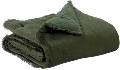 Produktbild von Plaid Uni Laly Olive 135x200 - sde   ld