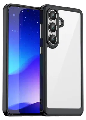 Immagine prodotto di Custodia protettiva antiurto per Samsung Galaxy S26 5G, realizzata in TPU e acrilico, design ibrido, colore nero