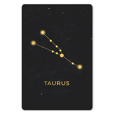 Produktbild von MuchoWow® Mauspad Mousepad Sternbild - Stier - Astrologie 18x27 cm - Mousepads - Maus Mat - Pad - Mausunterlage