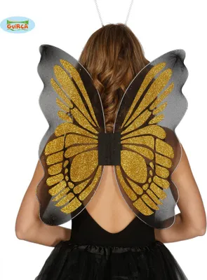 Produktbild von goldene Schmetterling Flügel für Damen ca. 46 x 54 cm