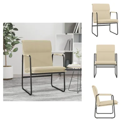 Produktbild von vidaXL Loungesessel Creme 55x64x80 cm Stoff -  Sessel