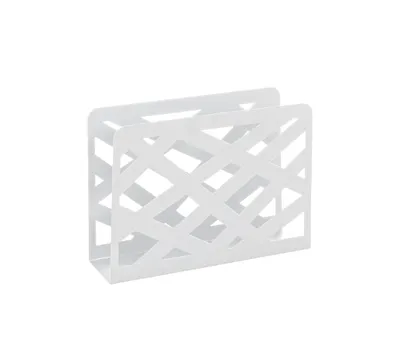 Produktbild von HAKU Zeitungsständer weiß - Metall, B/H/T: 35x26x10 cm