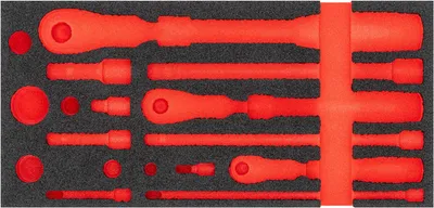 Obrázok produktu pre VIGOR Mäkká penová vložka, prázdna V4970-L D x Š x V: 393 mm x 188 mm x 35 mm