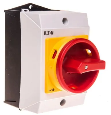 Obrázok produktu pre Eaton T0-1-102/I1/SVB, Prepínač, 2P, Červená, Biela, Žltá, IP65, 80 mm, 110 mm