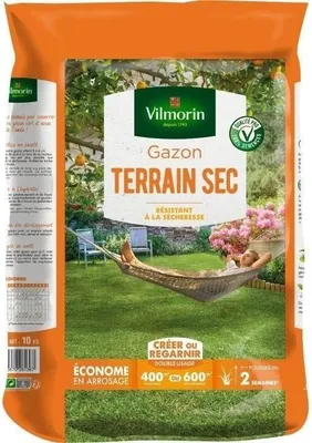 Immagine prodotto di Semi per prato Rustikal Vilmorin, terreno asciutto, 10 kg, superficie 400-600 m²