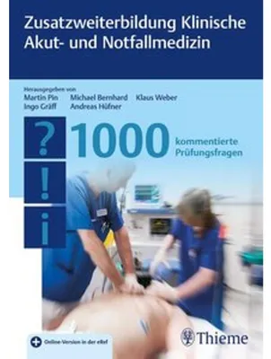 Produktbild von Zusatzweiterbildung Klinische Akut- und Notfallmedizin - 1000 Fragen