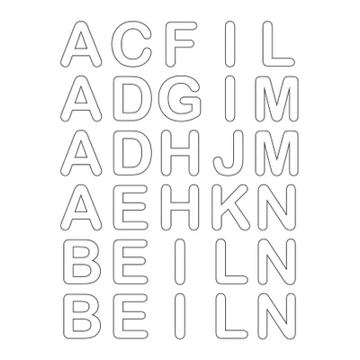 Produktbild von ROTH Bügelbuchstaben für DIY-Stoffschultüte weiß 2 Blatt