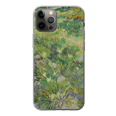 Produktbild von MuchoWow® Handyhülle Schutzhülle Hülle für iPhone 13 Pro Grasige Wiese mit Blumen und Schmetterlingen - Vincent van Gogh Silikon Softcase Handy Hülle - Handy-Tasche