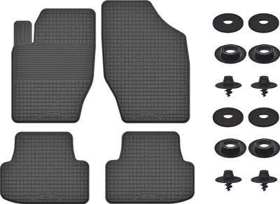Produktbild von Gummimatten Mit Stoppern Für: Peugeot 308 I (2007-2013) Schwarz Set
