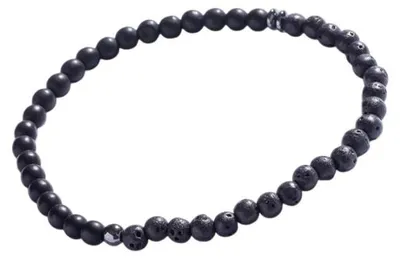 Produktbild von Perlenarmband fü r Herren mit Lavastein MCGB5109