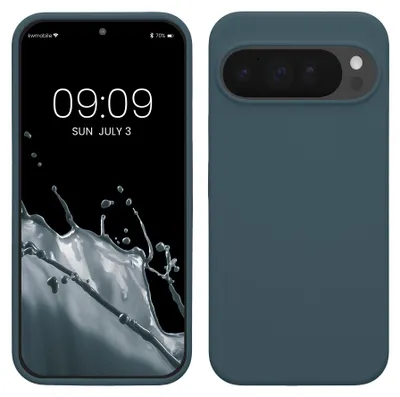 Produktbild von kwmobile Handyhülle für Google Pixel 10 Pro XL Hülle - Case Silikon - Kabelloses Laden - Schutzhülle Cover in Dunkler Schiefer