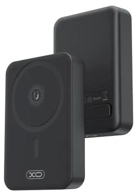 Image de Batterie portable XO PR231, 10000 mAh, sans fil, PD/20W, MagSafe, avec câble inclus, noire
