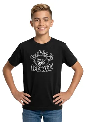 Produktbild von Spreadshirt Die Wilden Kerle Used Look Teenager T-Shirt, 152/164 (12-14 Jahre), Schwarz