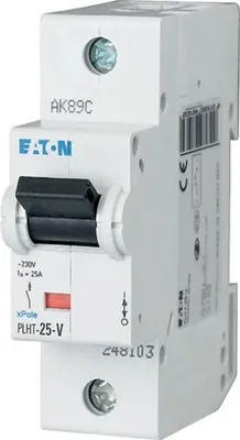 Produktbild von Eaton LS-Schalter/Vorzählerautomat C 25A/1pol 1,5TE Eaton PLHT-25-V, 1 Stk.