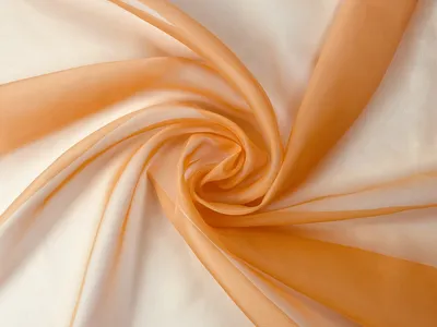 Produktbild von Voile Stoff Meterware 150 cm Breite Gardinenstoff, Orange