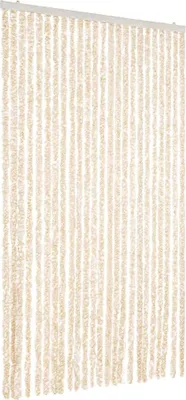 Produktbild von vidaXL Fliegenvorhang Beige und Weiß 100x230 cm Chenille