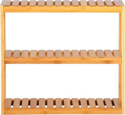 Immagine prodotto di Portasciugamani in bambù con altezza regolabile - 60x15x54 cm