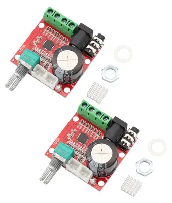 Obrázek produktu pro Mini Hi-Fi audio zesilovač, modul, 12V, 2x10W, dvoukanálový, třída D