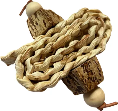 Image de Jouet de pattes mini acajou pour petits perroquets