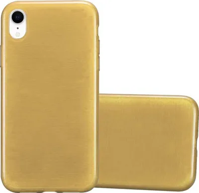 Image de Cadorabo Housse pour Apple iPhone XR Housse de protection en or Housse de protection TPU silicone Etui Case Cover