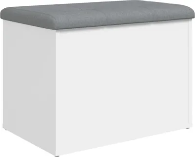 Immagine prodotto di Panca contenitore vidaXL bianca 62 x 42 x 45 cm in materiale derivato dal legno