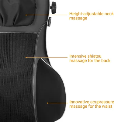 Produktbild von Medisana MC 823, Schwarz, Grau, Shiatsu, Hinterer Bereich, Neck area