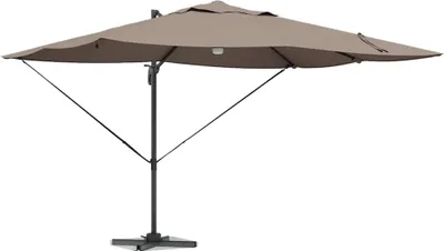 Produktbild von Sonnenschirm Taupe 351 x 250 x 253 cm Polyester und Aluminium
