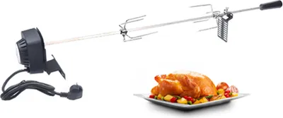 Obrázek produktu pro Elektrický rožeň s elektromotorem Rožeň Gril Kulový gril BBQ   Rotisserie Plynový gril Nerezový gril Grilovací nářadí  Grilovací příslušenství