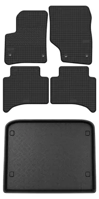 Obrázek produktu pro Gumové autokoberce SolidTread + vana kufru pro: Volkswagen Touareg I 2002-2010 SUV 5 ks
