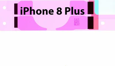 Produktbild von Klebefolie Akku für Apple iPhone 8 Plus (A1864, A1897) Klebepad Kleberahmen Klebestreifen, Batterie Kleber