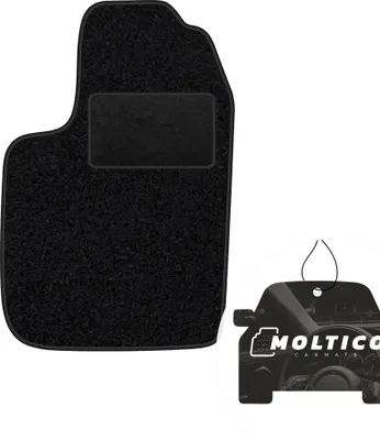 Obrázok produktu pre moto-MOLTICO podlahová rohož pre vodiča do auta velúr rohože pre vodiča do auta čierna rohož pre vodiča 1-dielna vhodná pre Renault Scenic I 1996-2003