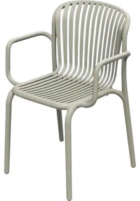 Image de Fauteuil de jardin Ferne en plastique beige 82,5 x 53 x 37,5 cm