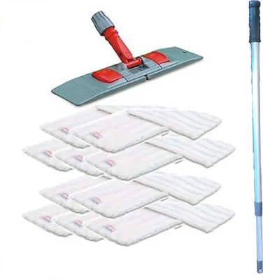 Obrázok produktu pre Sada mopov „Premium“ s teleskopickou tyčou 50 cm vrátane 10 x mopov z mikrovlákna