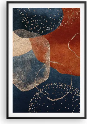 Produktbild von Gerahmtes Poster - Schwarzer Rahmen - Die Farben Formen Geometrie - 61x91,5 cm - Wand Bild - Wanddeko - Wandbilder - Kunstposter - Wandposter - Bilderrahmen - Bilder - Kunstdruck - P2BPA61x91-5098