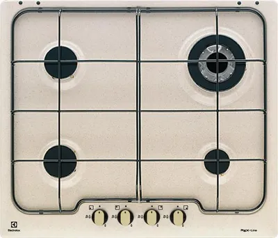 Immagine prodotto di Electrolux PS640RUV, Sabbia, Da incasso, 60 cm, A gas, 4 zone/zone, 4 zone/zone