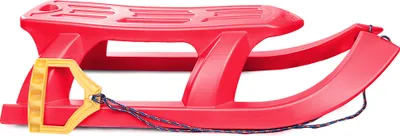 Produktbild von Winterschlitten Arrow Rot Seilgriff Stahlbeschläge