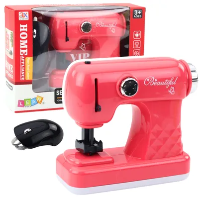 Produktbild von Spielzeug-Nähmaschine mit Maus für Kinder, hellrosa