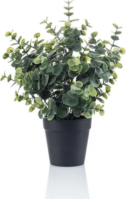 Produktbild von artplants.de Deko Eukalyptus GLIWEN im Dekotopf, grün-grau, 30cm - Künstliches Kraut