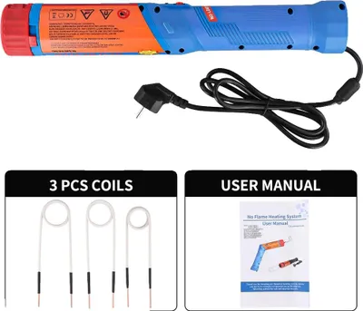 Obrázek produktu pro Indukční ohřívač, ohřev bez plamene, ergonomický design, 3 cívky, 3 cívky
