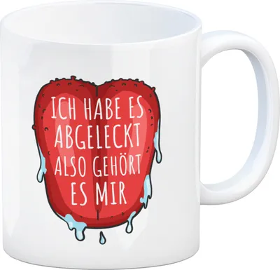Produktbild von Ich habe es abgeleckt also gehört es mir Kaffeebecher
