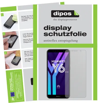 Produktbild von 2x Schutzfolie für Huawei Y6 (2018) matt Displayschutzfolie Folie Display Schutz