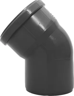 Produktbild von HT Bogen DN50 67° Grau | Bogen mit Dichtung | Gummidichtung Kanalrohrsystem