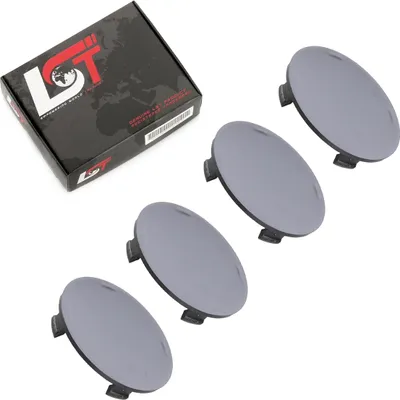 Produktbild von 4x Radnabenkappe Nabendeckel Felgendeckel Schwarz ø 60mm für SEAT SKODA VW